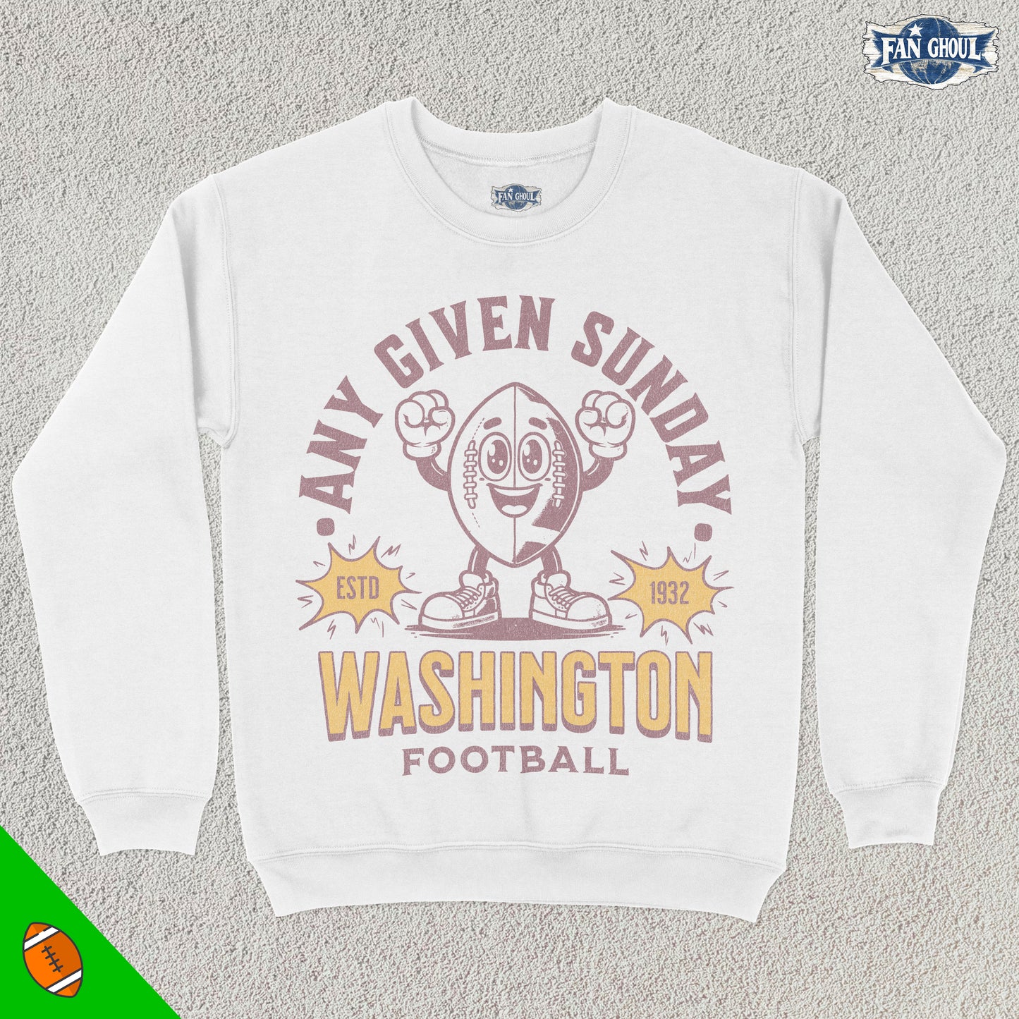 Washington Football Retro Crewneck