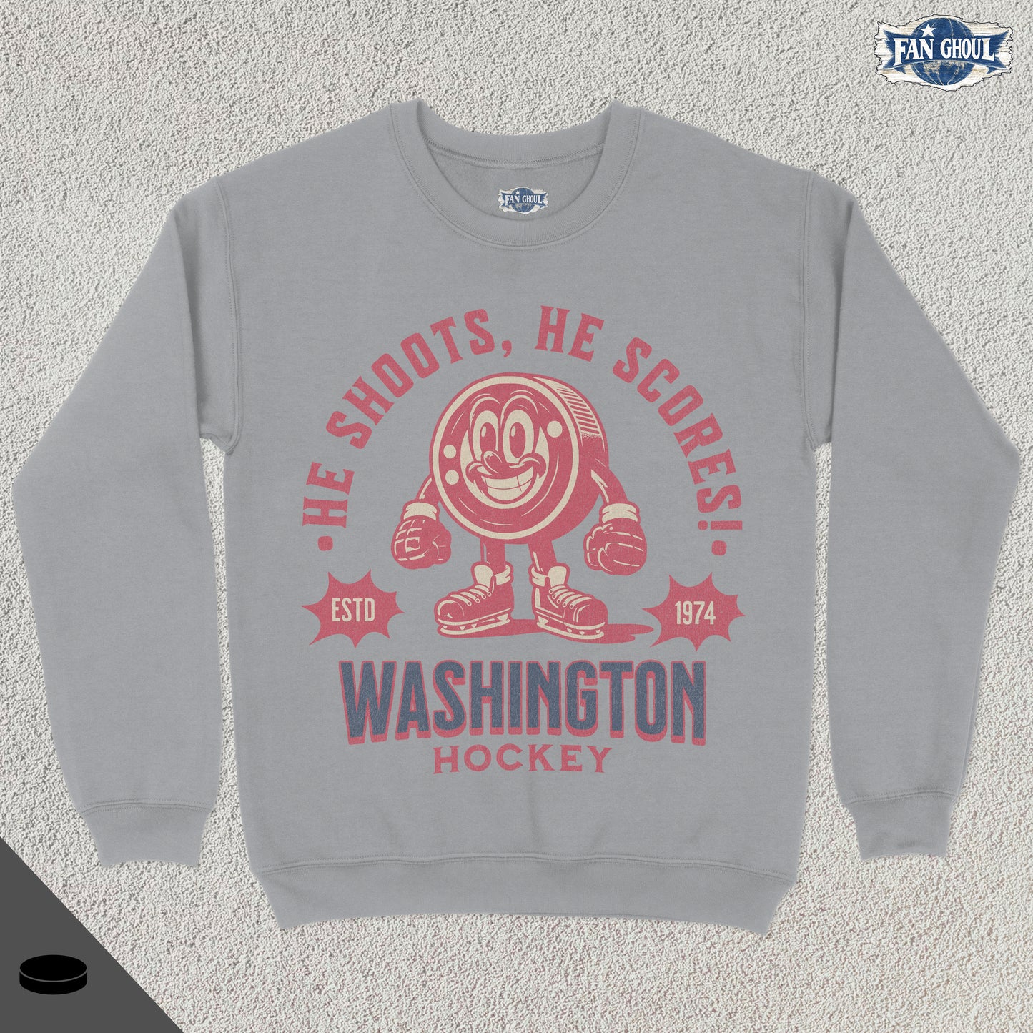 Washington Hockey Retro Crewneck