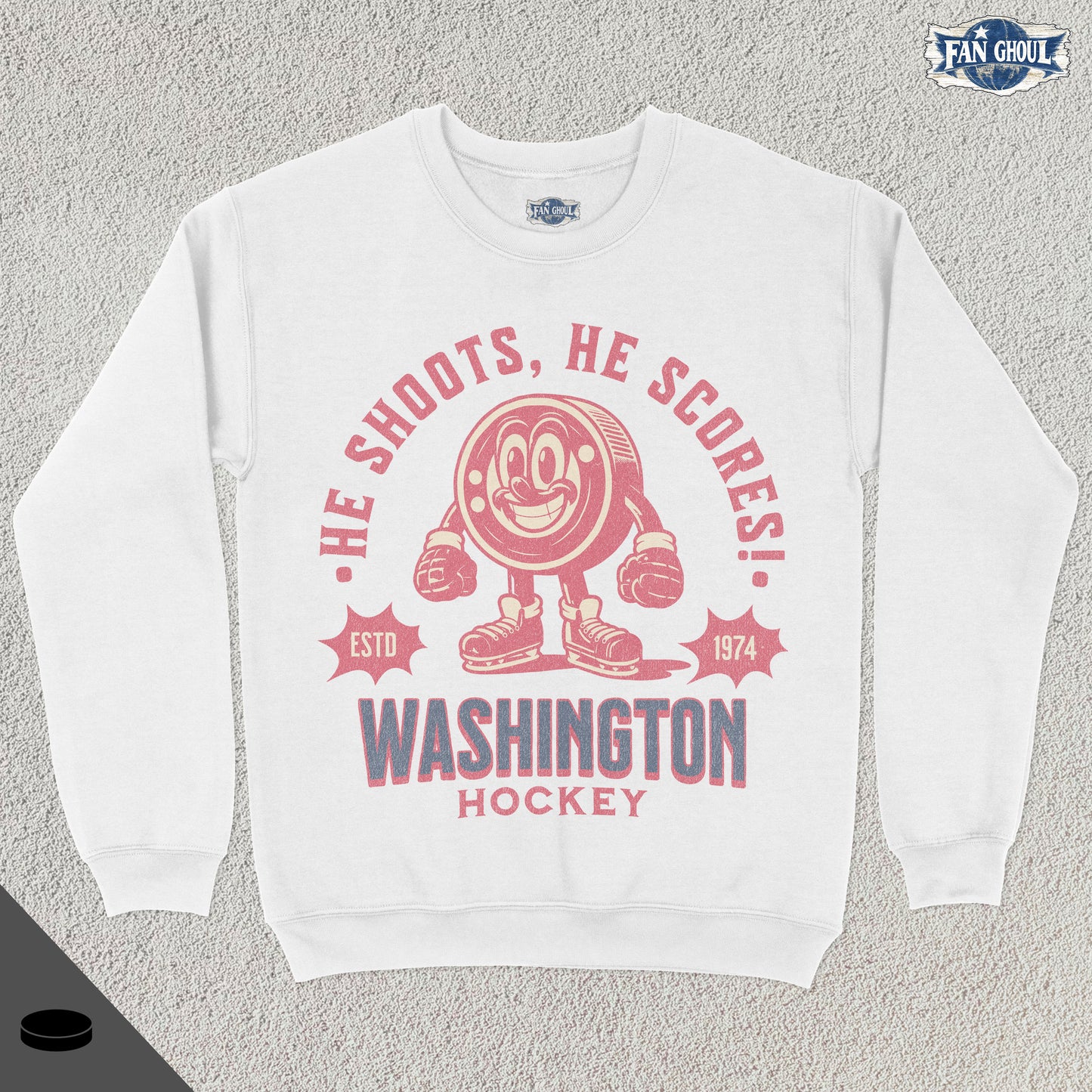 Washington Hockey Retro Crewneck