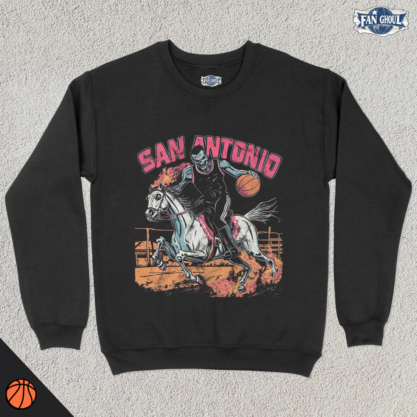 San Antonio Basketball "Ghoul" Crewneck