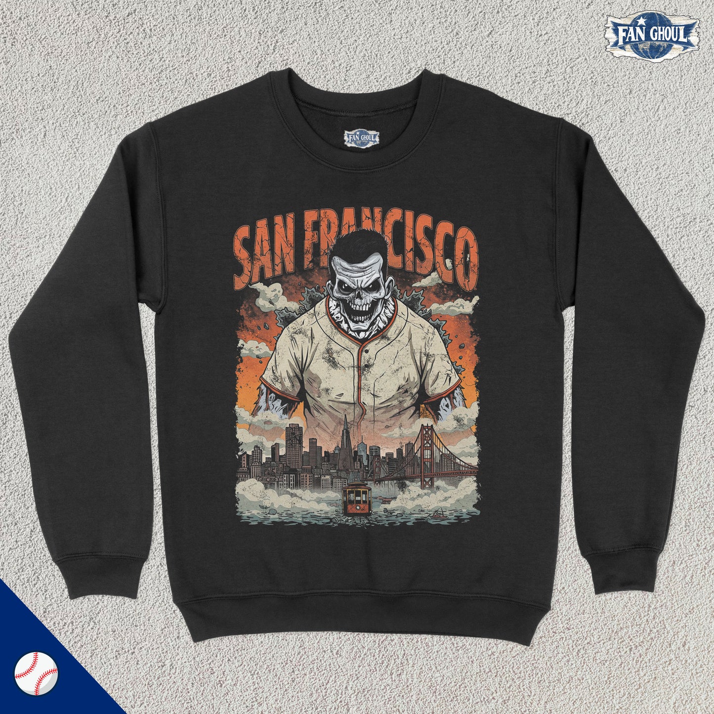San Francisco Baseball "Ghoul" Crewneck