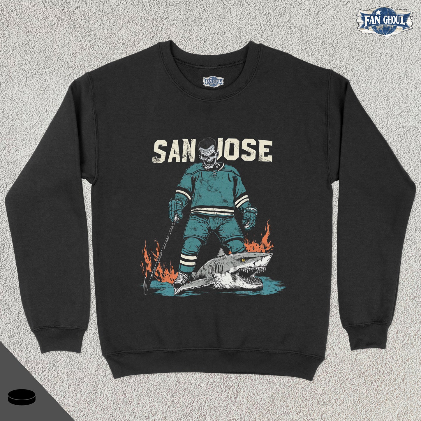 San Jose Hockey "Ghoul" Crewneck