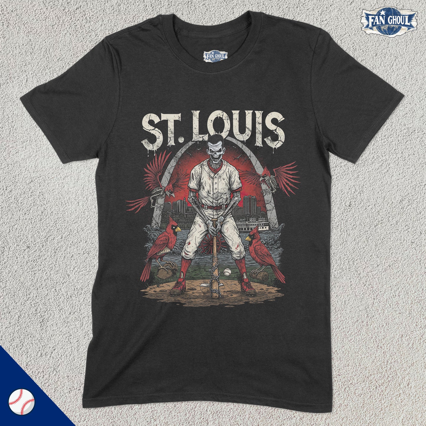 St Louis Baseball "Ghoul" Shirt