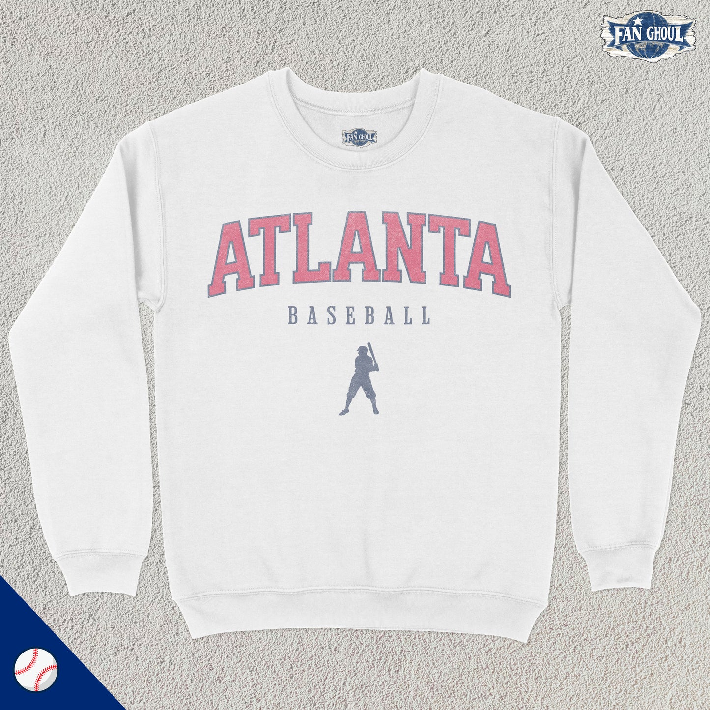 Atlanta Baseball Varsity Crewneck