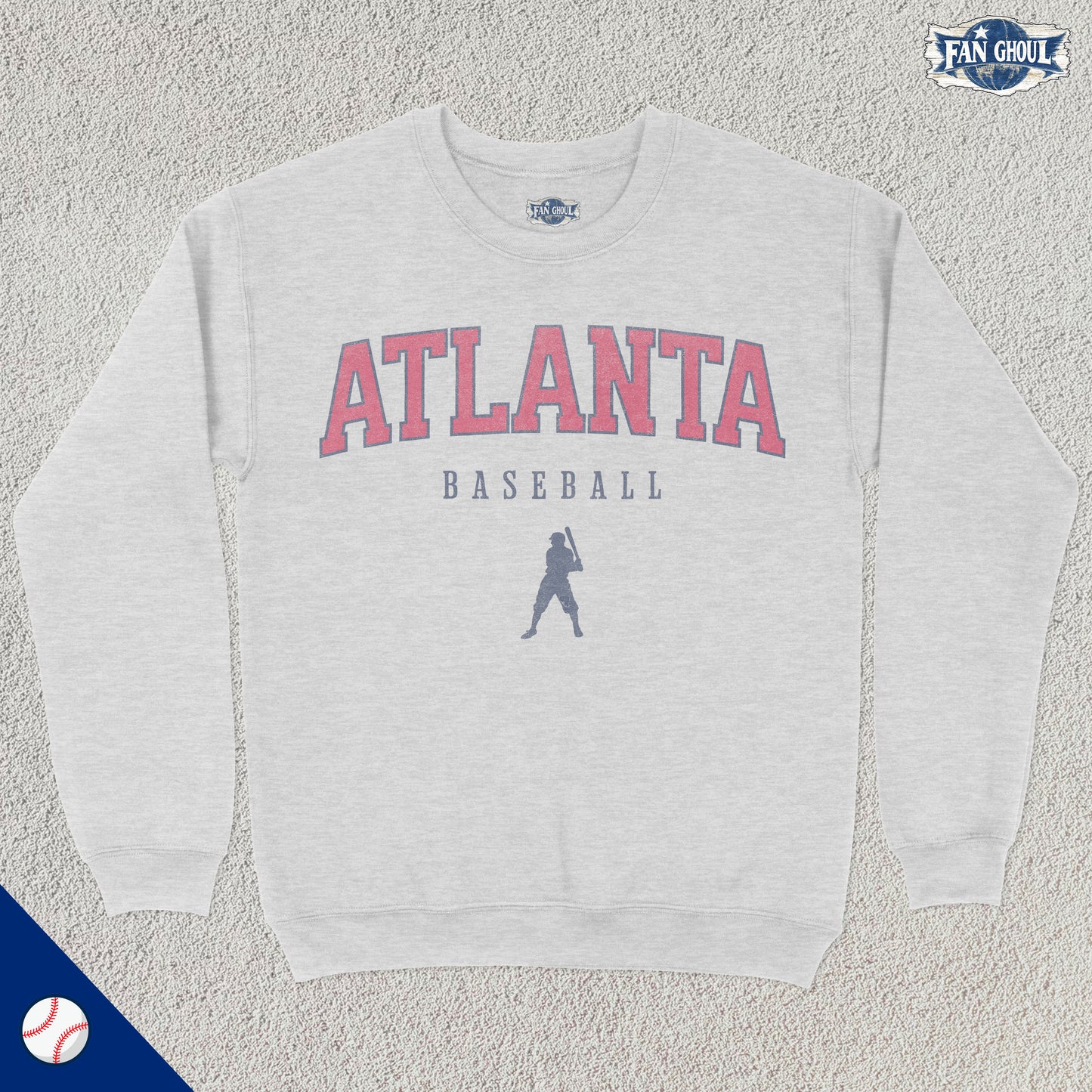 Atlanta Baseball Varsity Crewneck