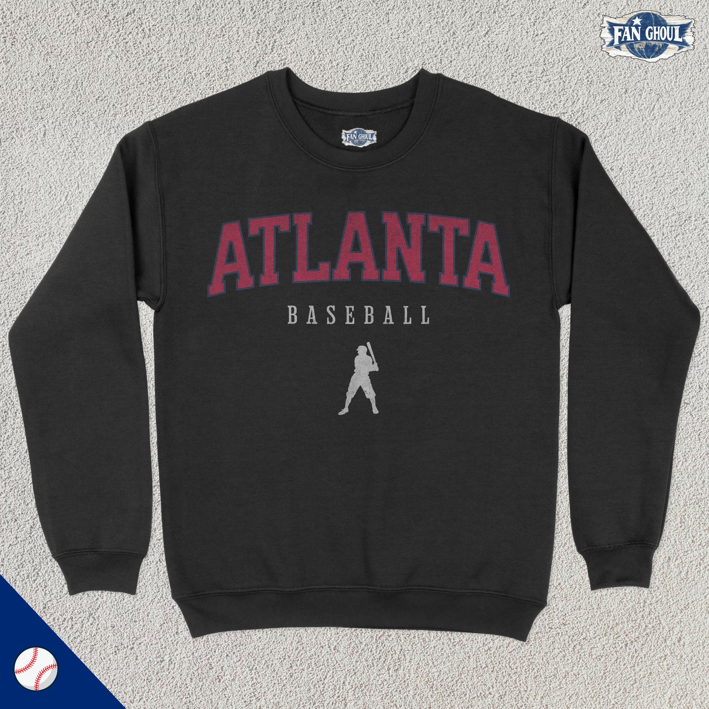 Atlanta Baseball Varsity Crewneck