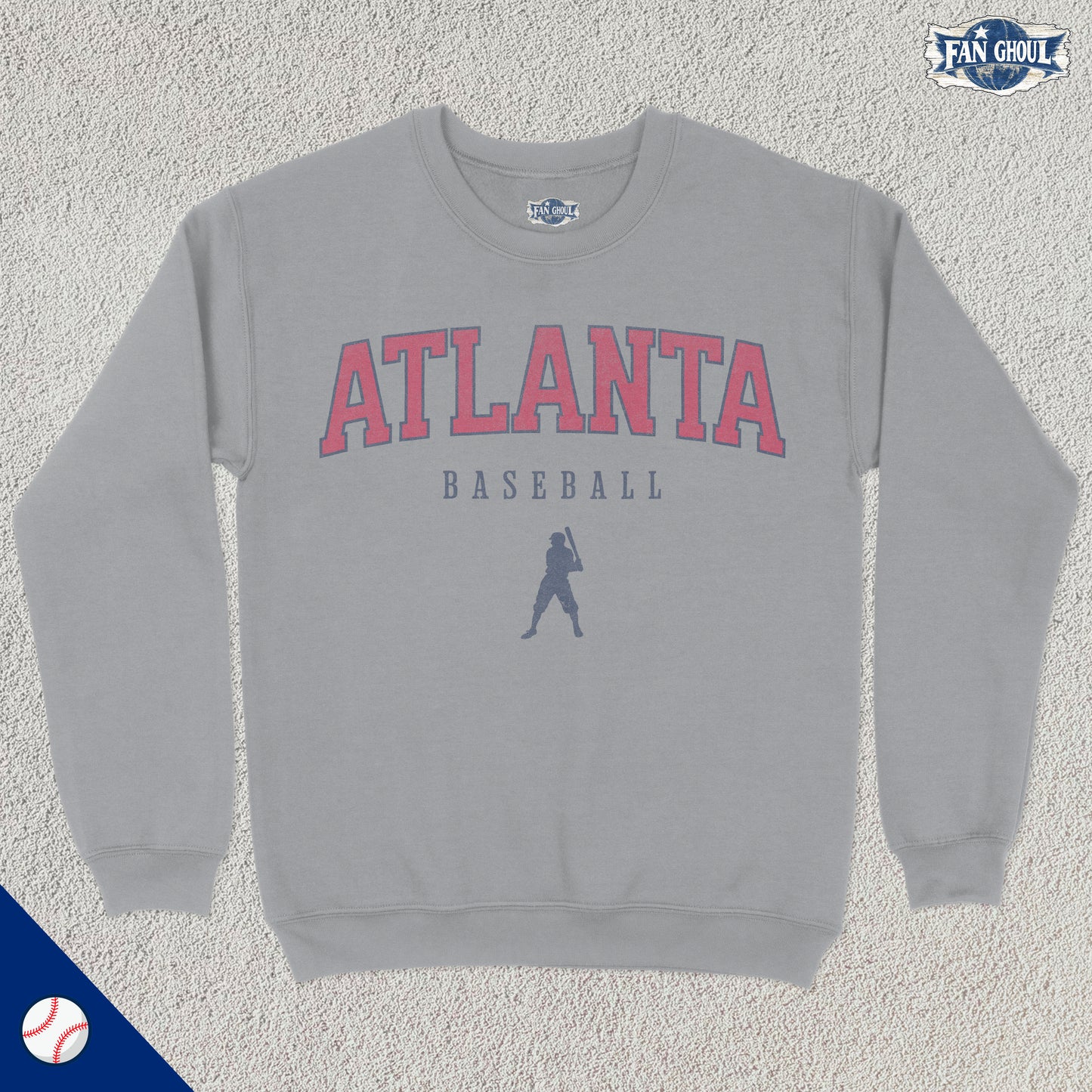Atlanta Baseball Varsity Crewneck