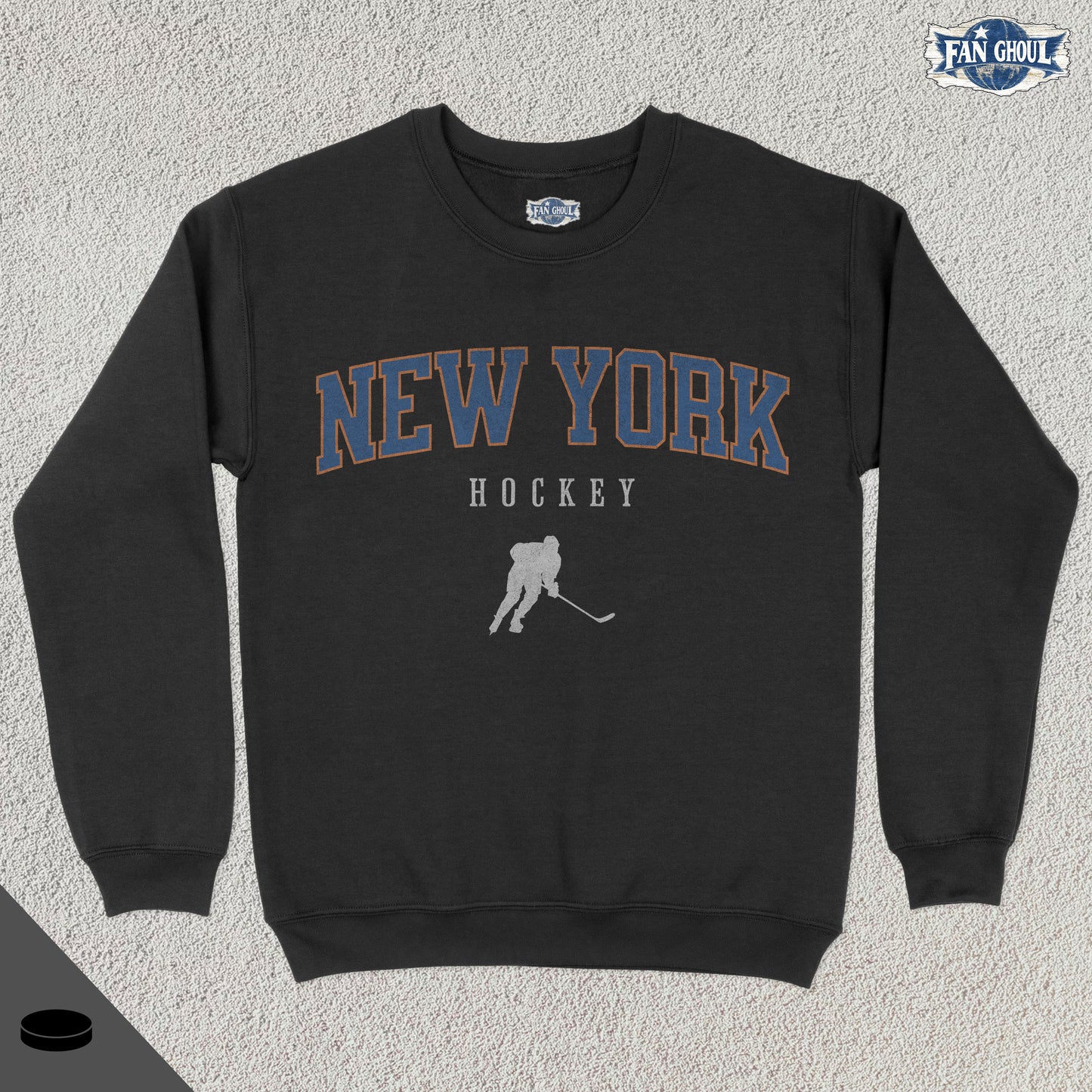 New York 2 Hockey Varsity Crewneck