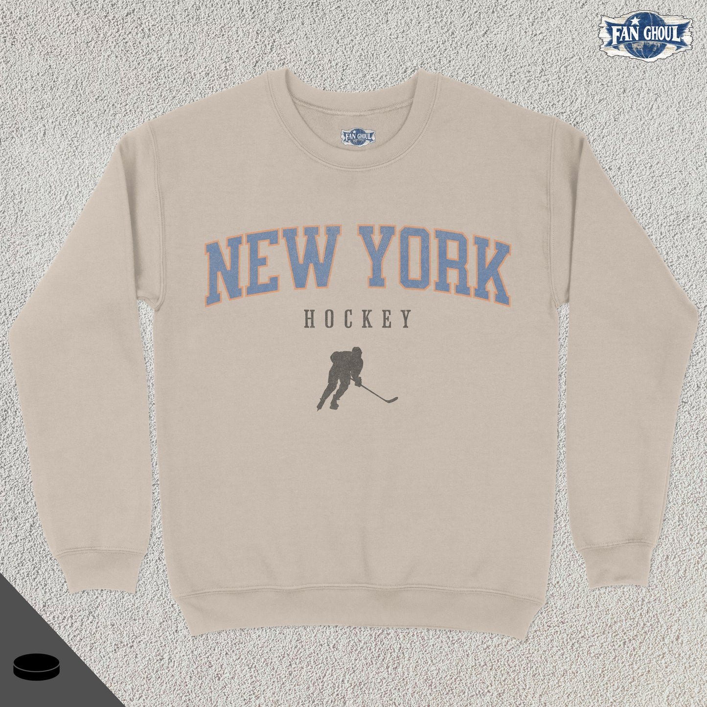 New York 2 Hockey Varsity Crewneck