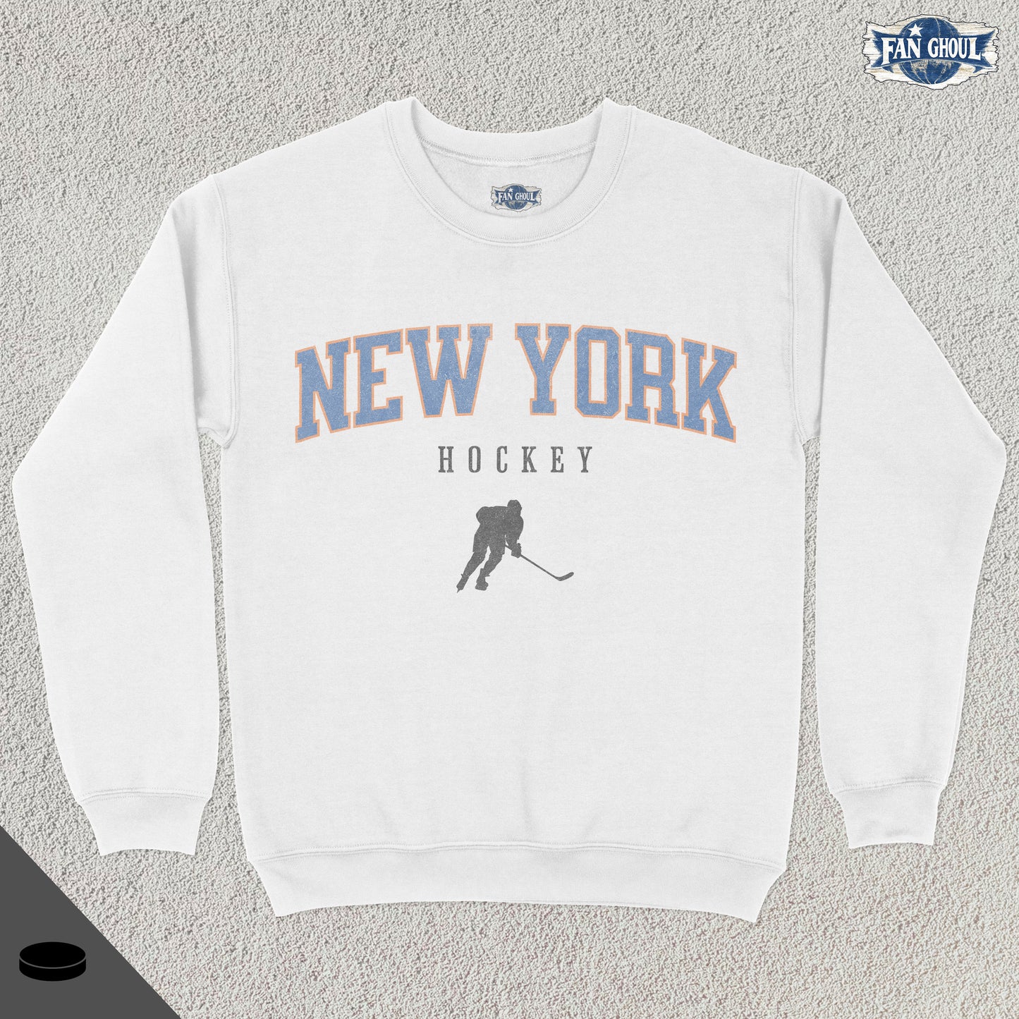 New York 2 Hockey Varsity Crewneck