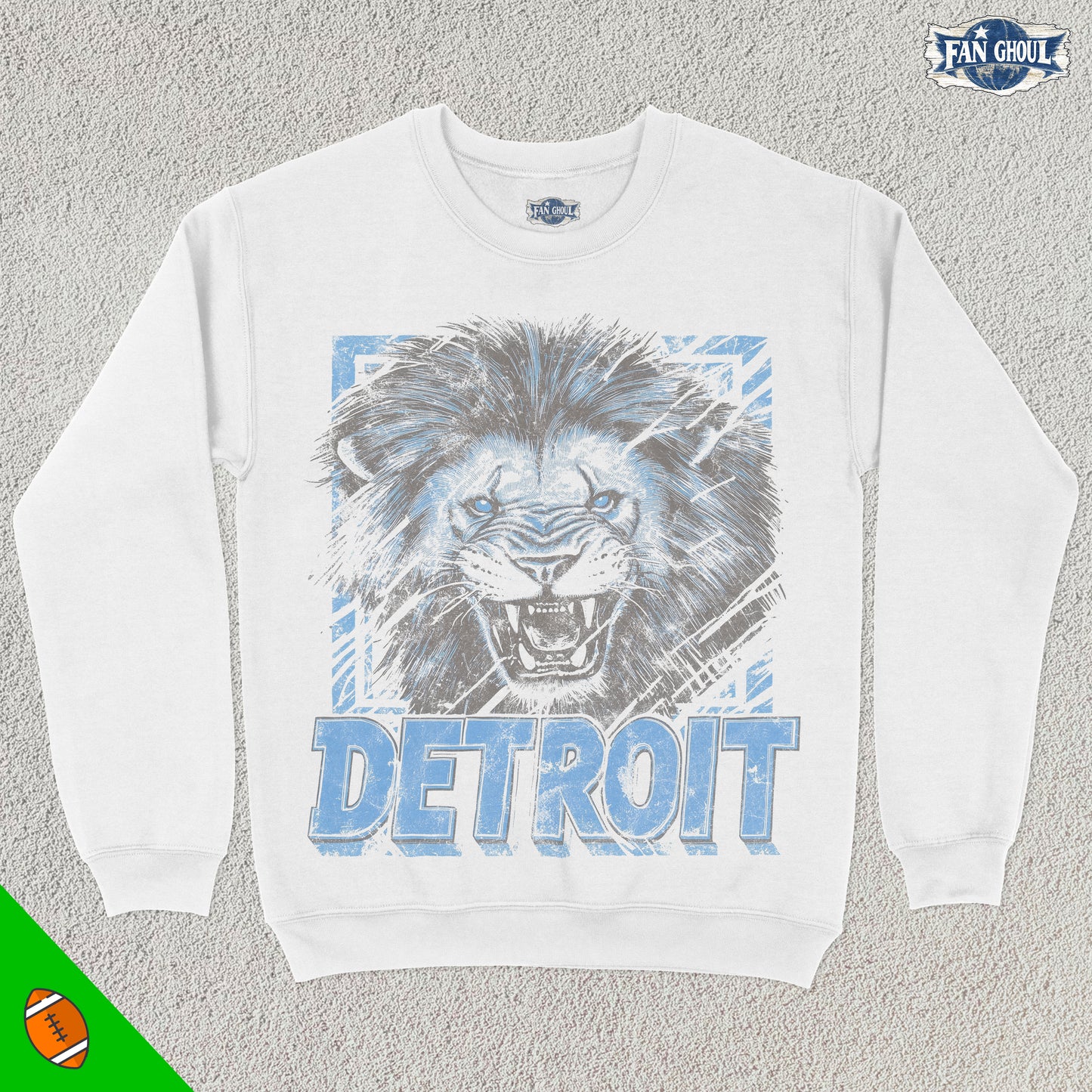 Detroit Football Graphic Crewneck