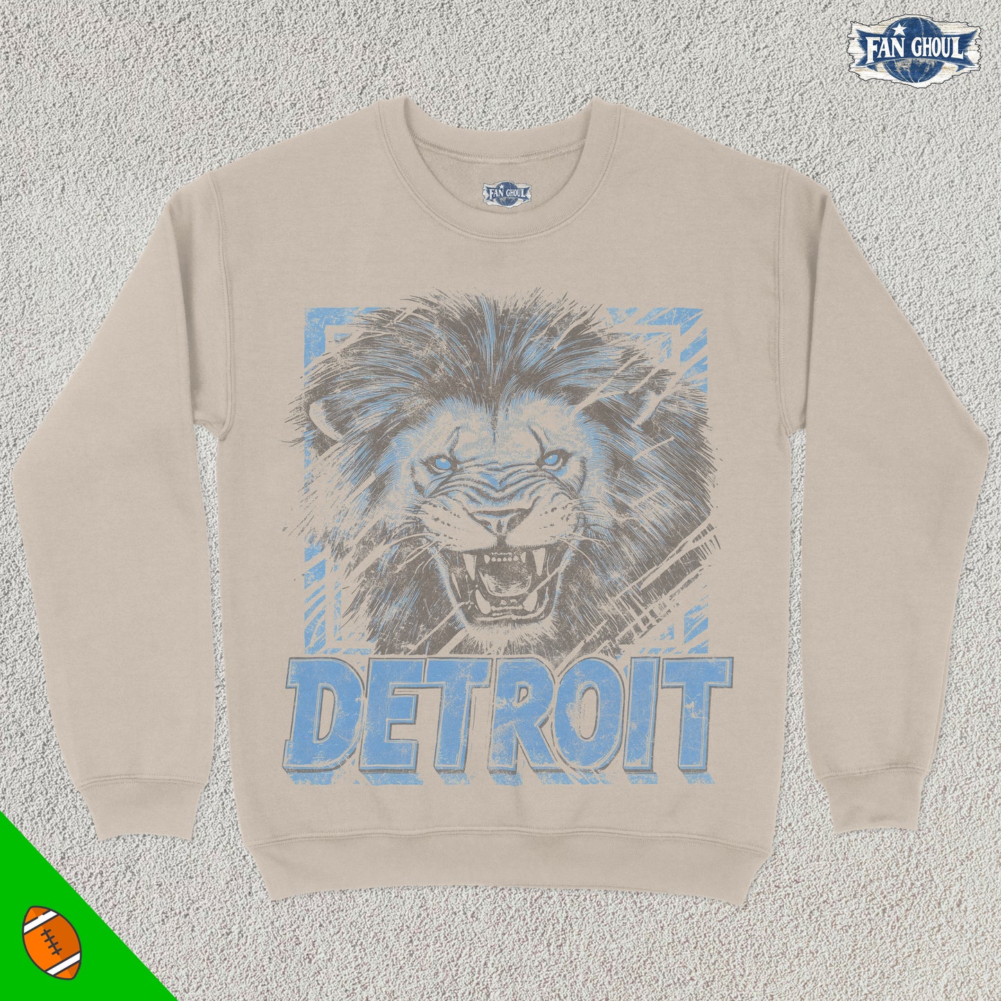 Detroit Football Graphic Crewneck