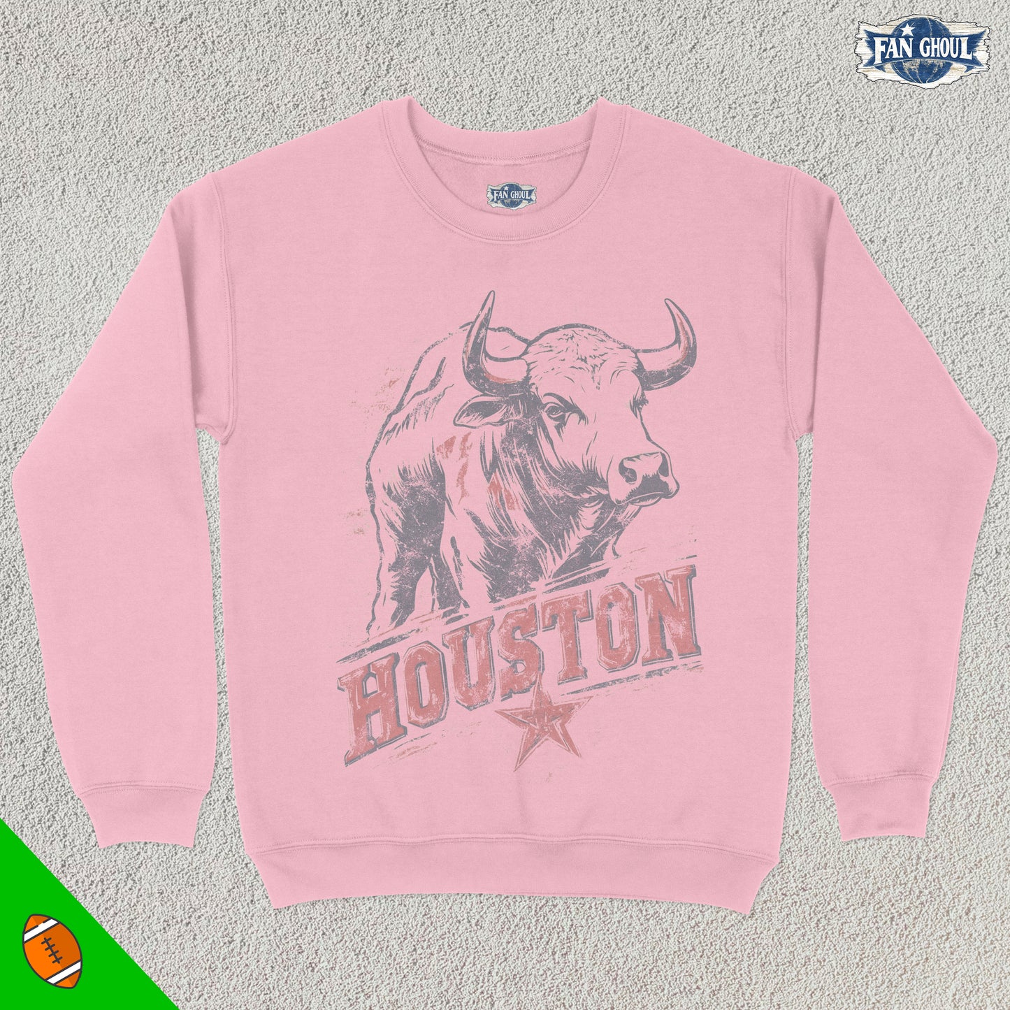 Houston Football Graphic Crewneck