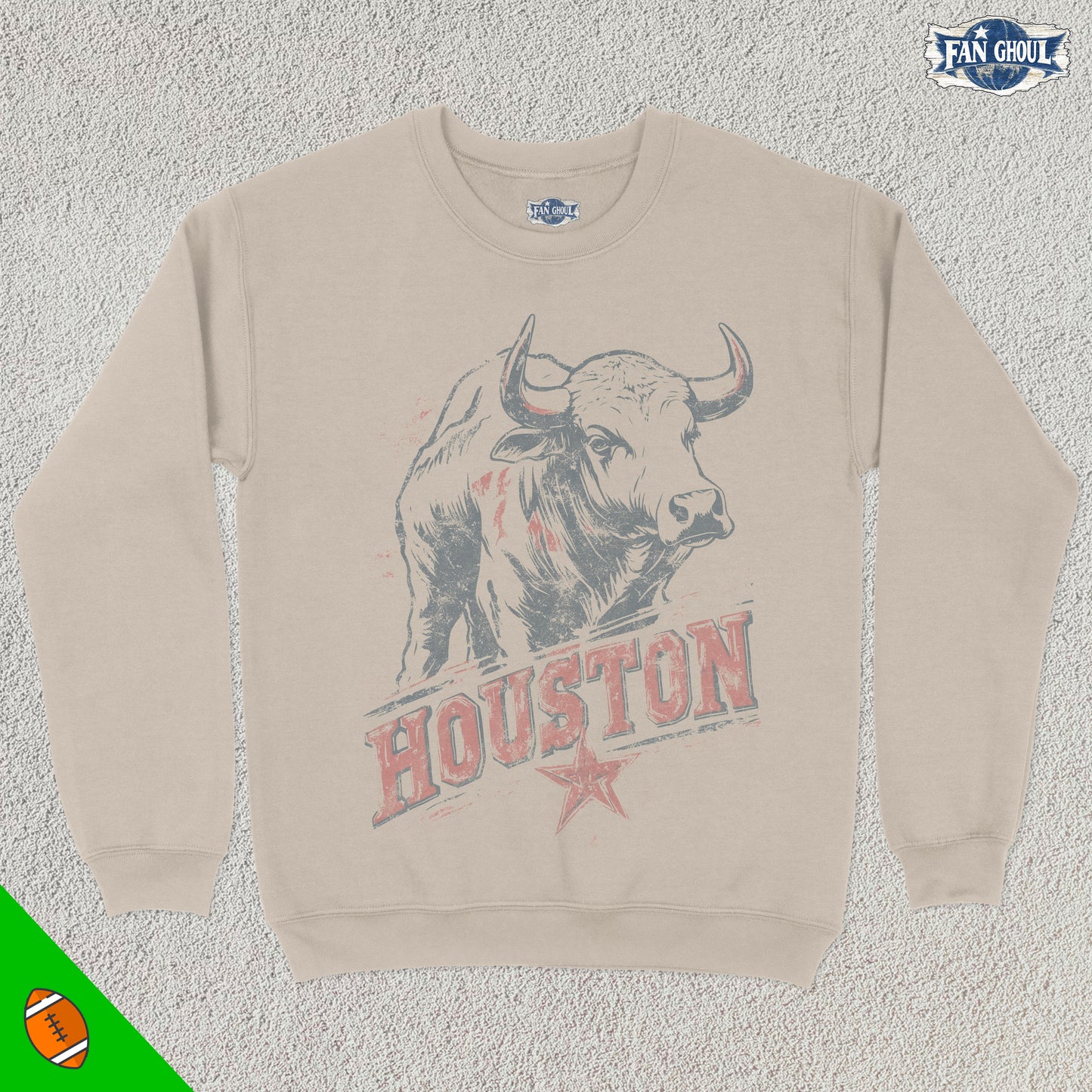 Houston Football Graphic Crewneck