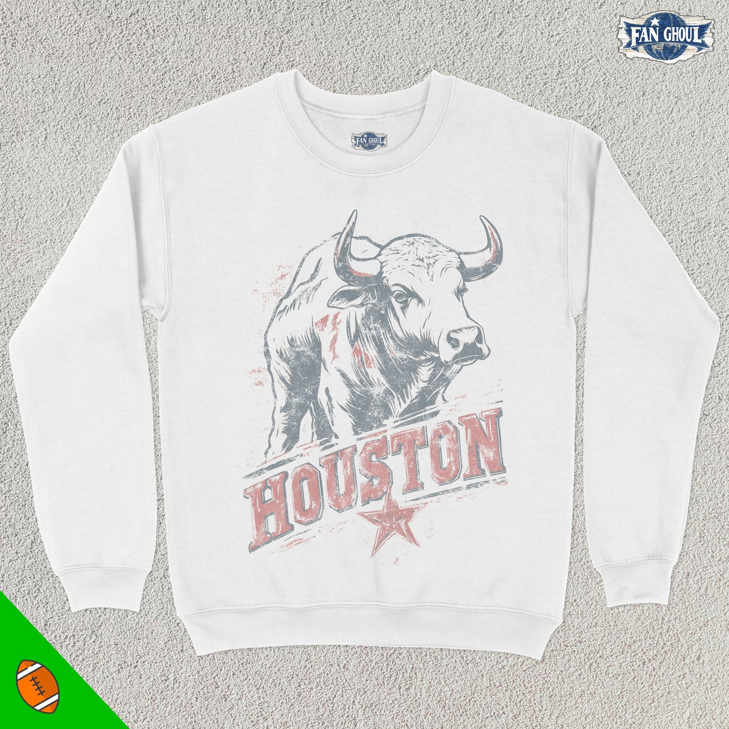 Houston Football Graphic Crewneck