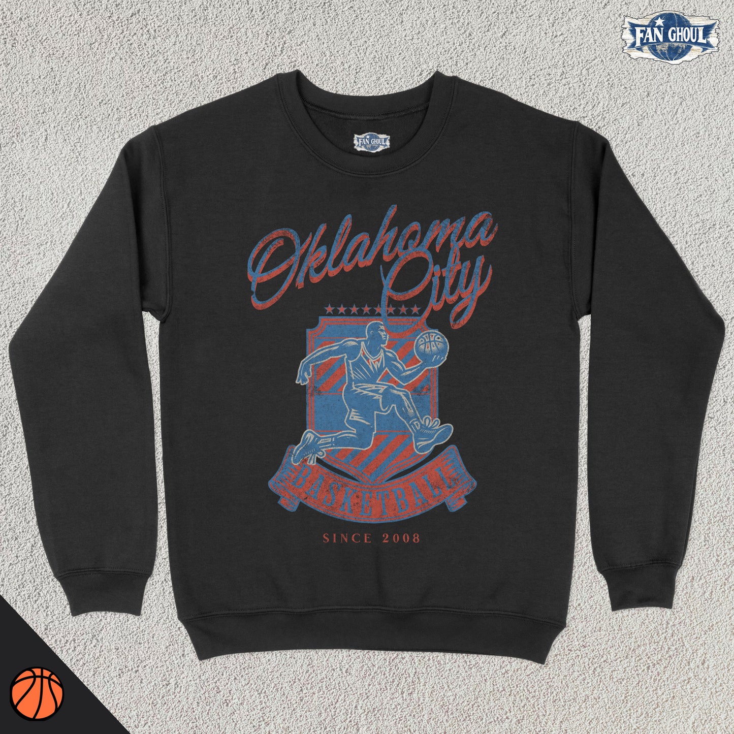 Oklahoma City Basketball Vintage Crewneck