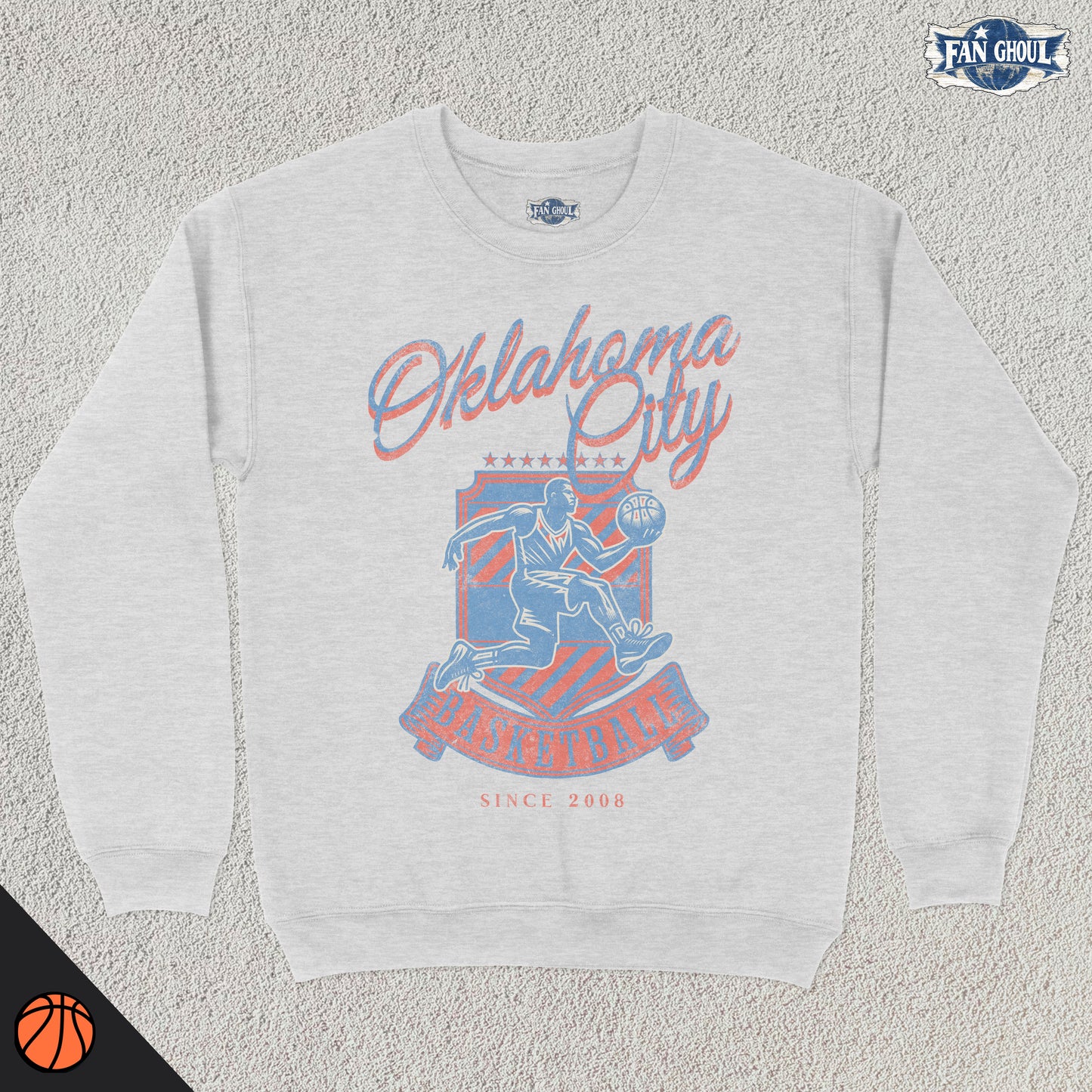 Oklahoma City Basketball Vintage Crewneck