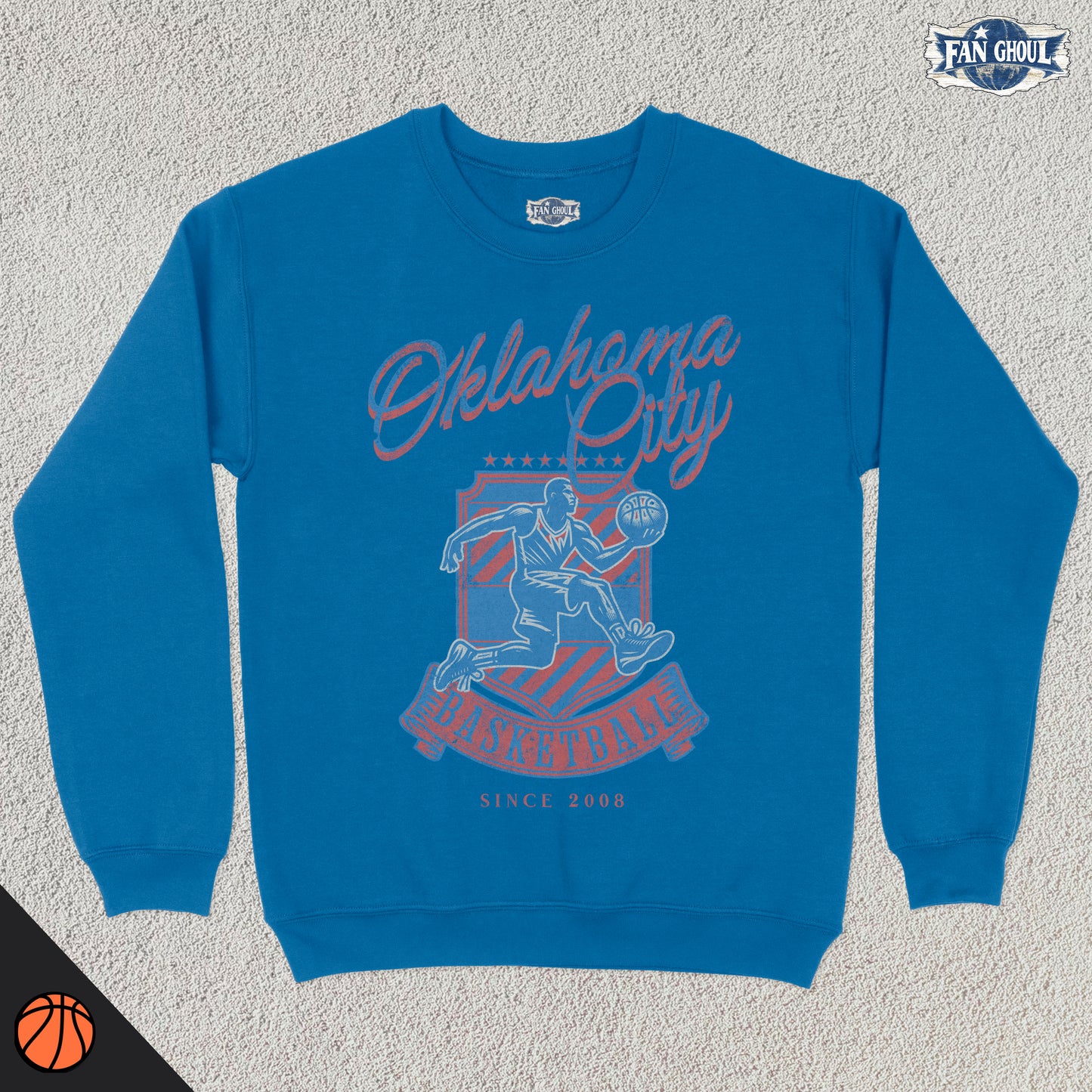 Oklahoma City Basketball Vintage Crewneck