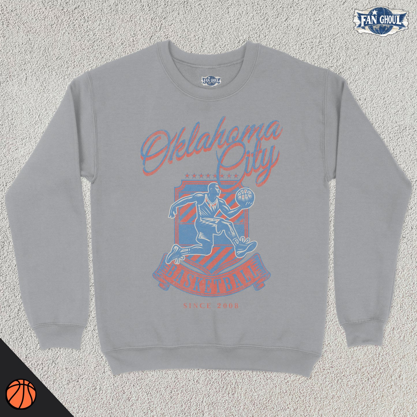 Oklahoma City Basketball Vintage Crewneck