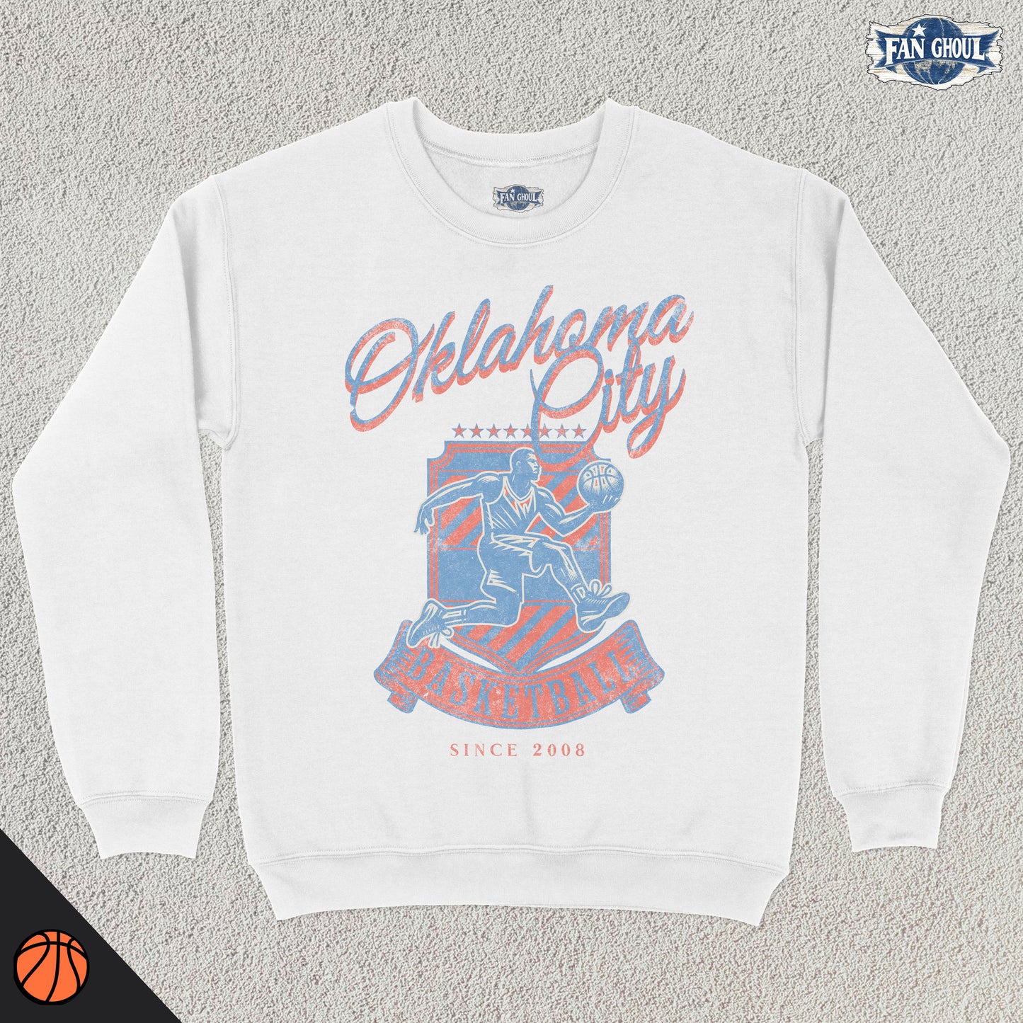 Oklahoma City Basketball Vintage Crewneck