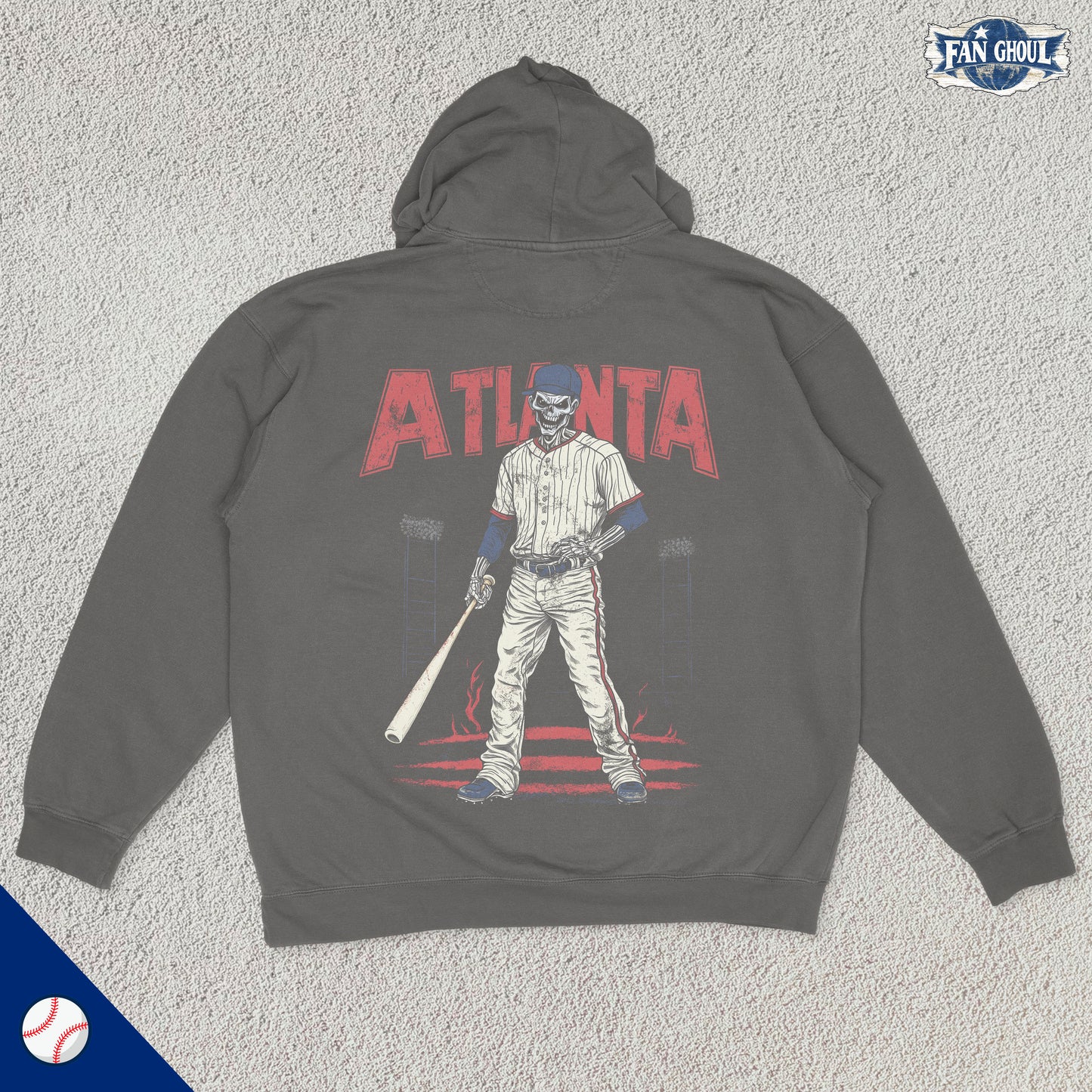 Atlanta Baseball "Ghoul" Hoodie