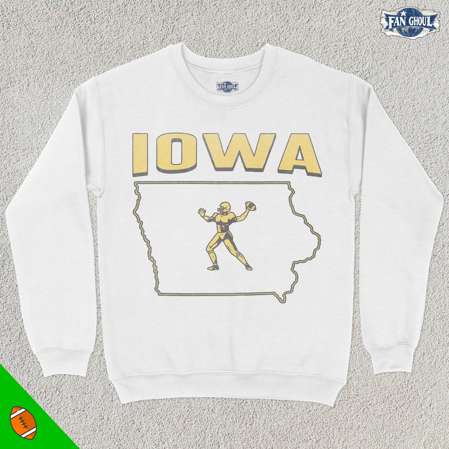 Iowa Football College Crewneck