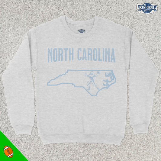 North Carolina Football College Crewneck