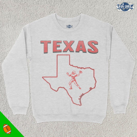Texas 2 Football College Crewneck