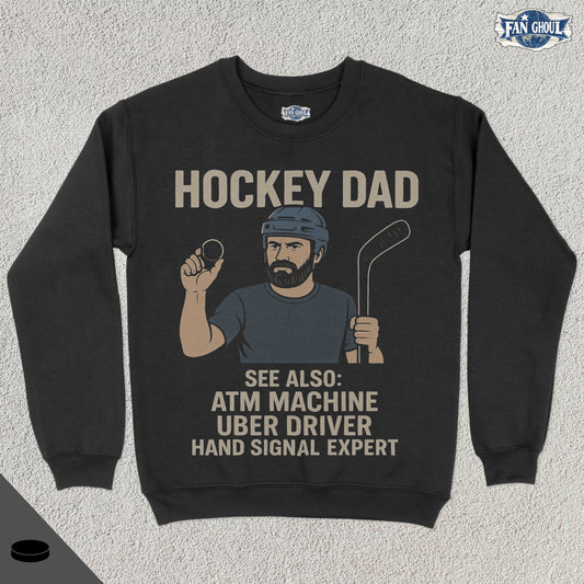 Hockey Dad Retro Crewneck
