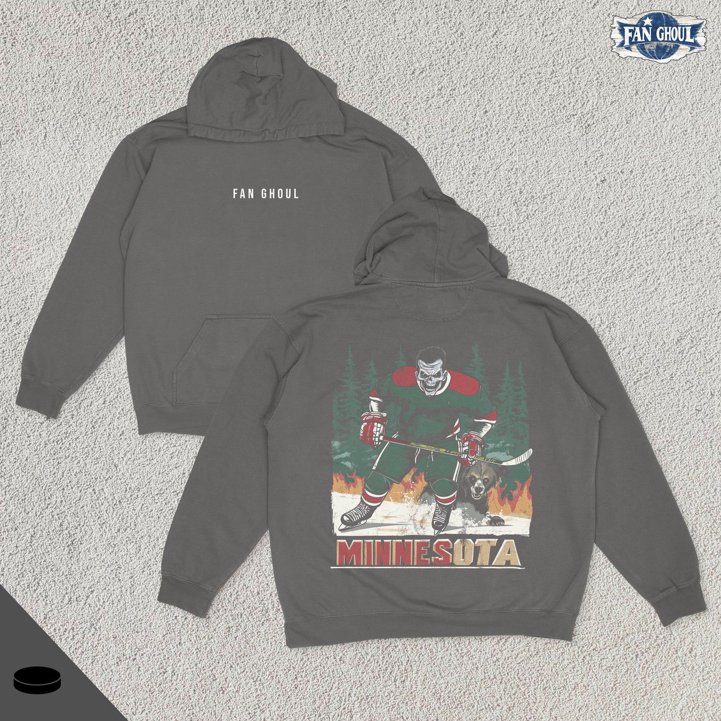 Minnesota Hockey "Ghoul" Hoodie