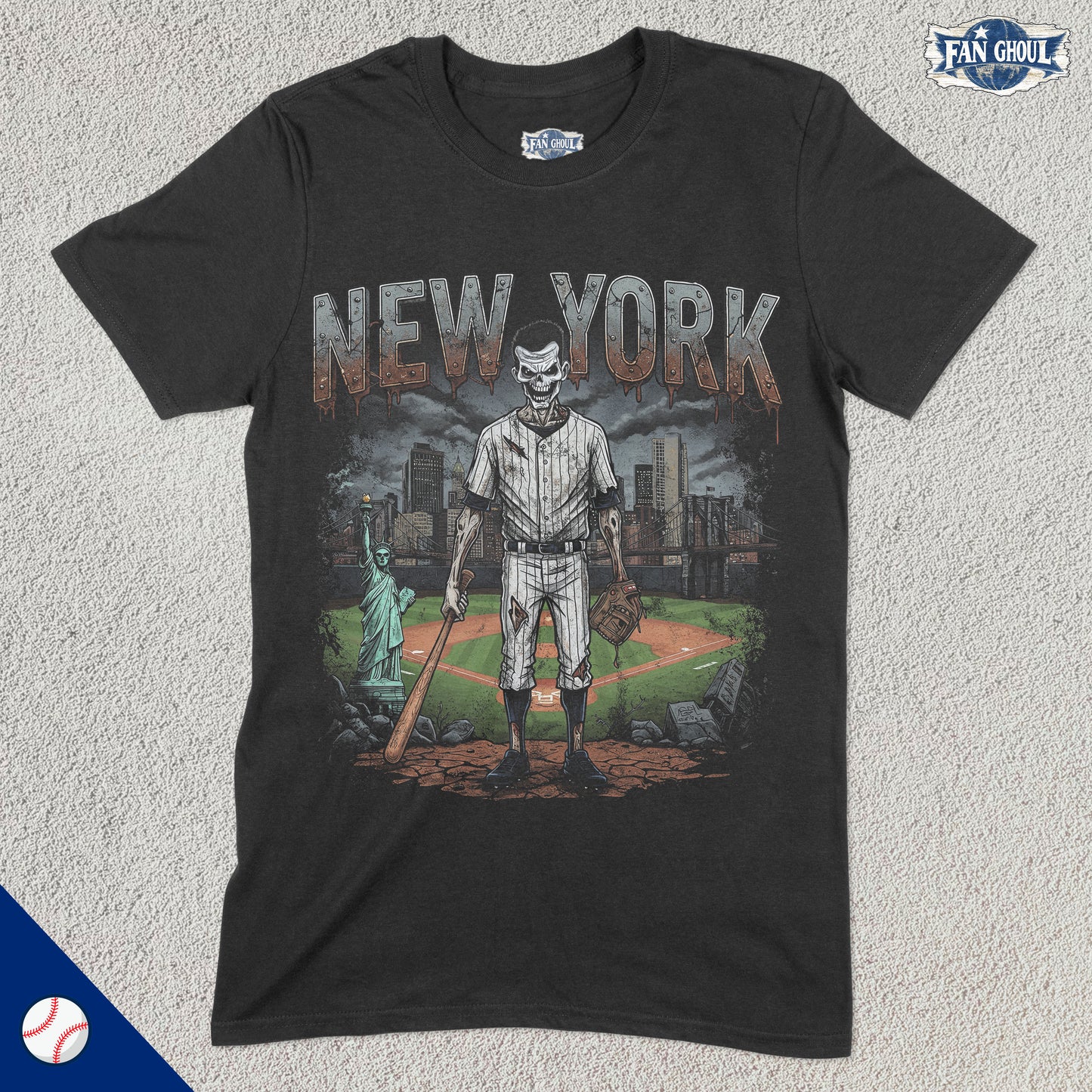 New York Baseball "Ghoul" Shirt