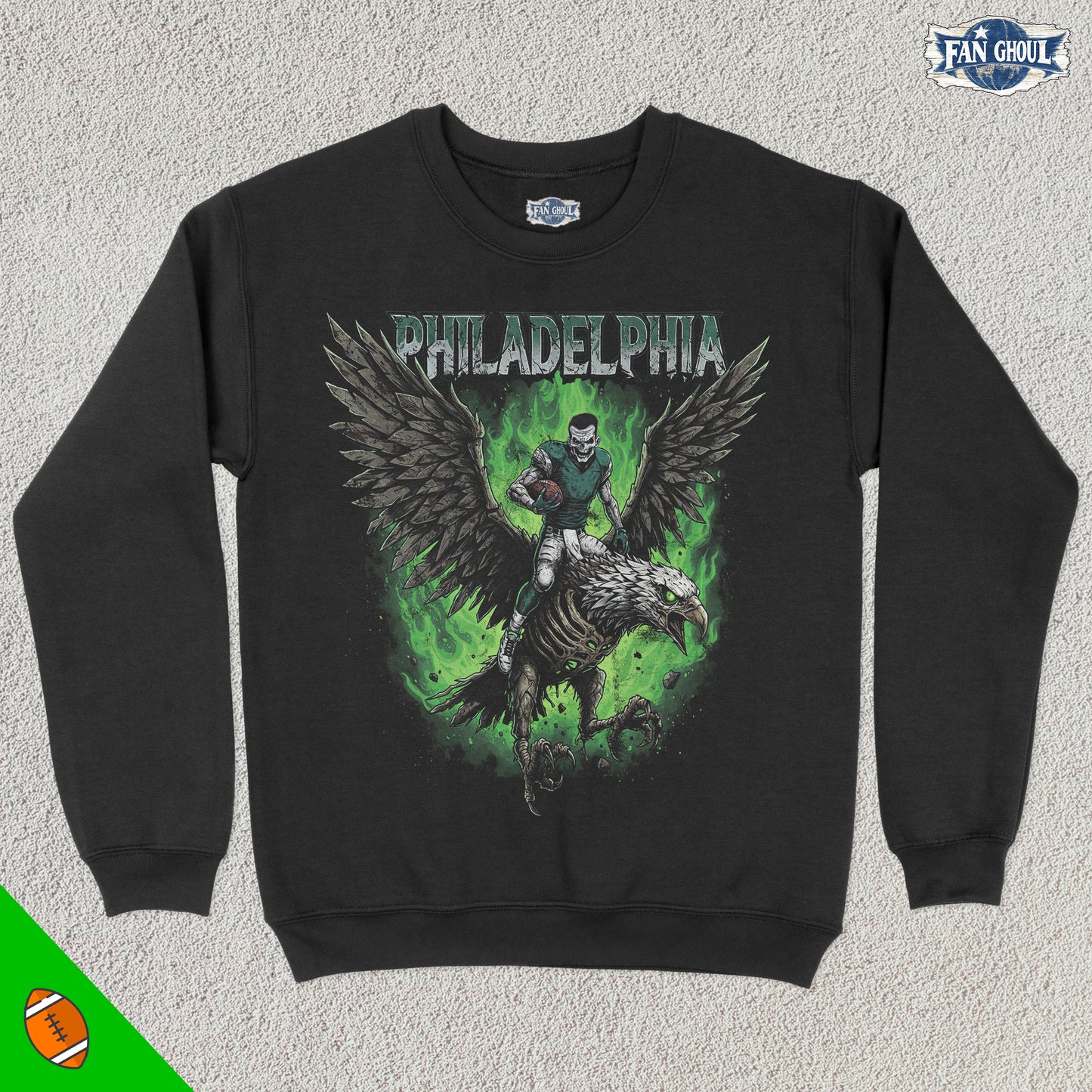 Philadelphia Football "Ghoul" Crewneck