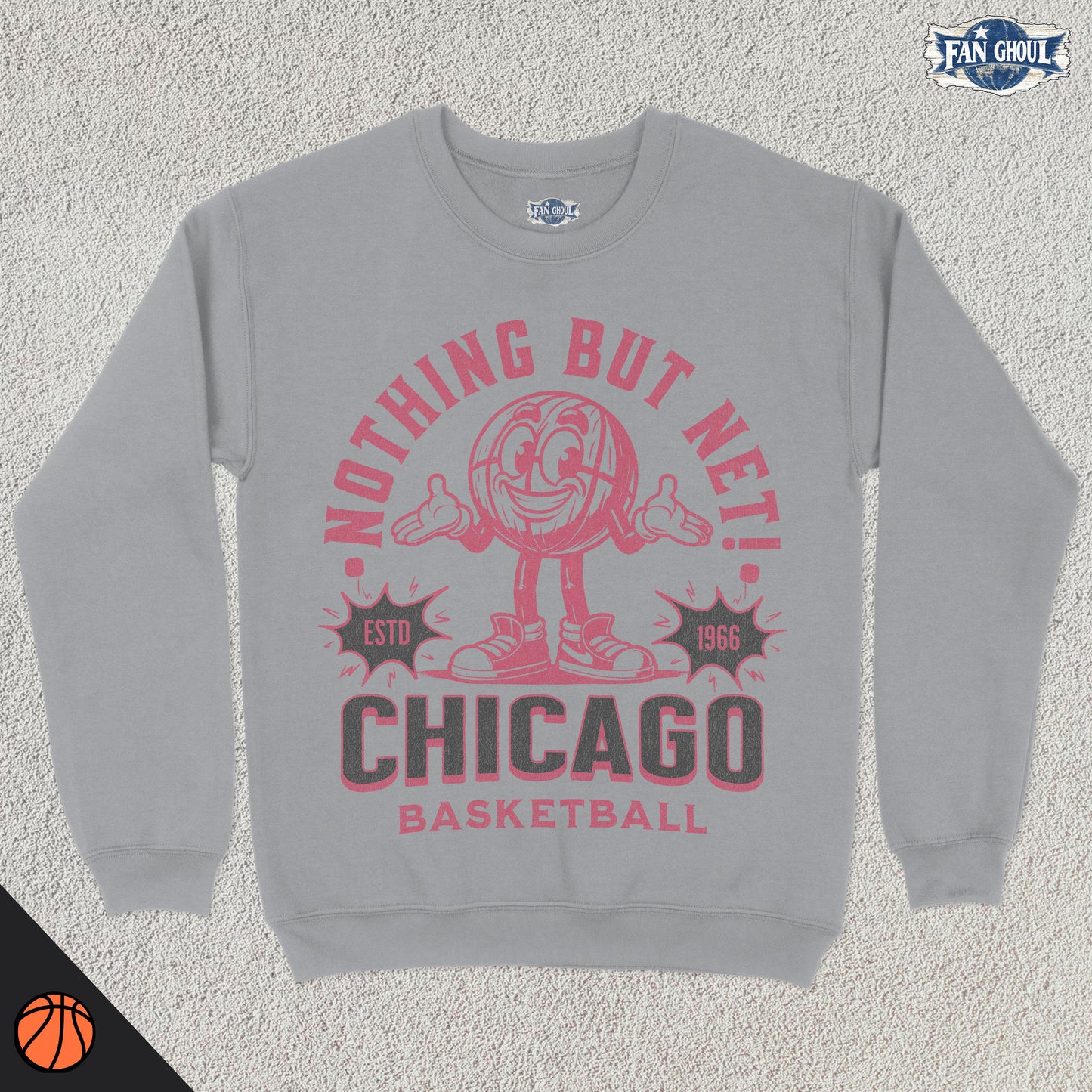 Chicago Basketball Retro Crewneck