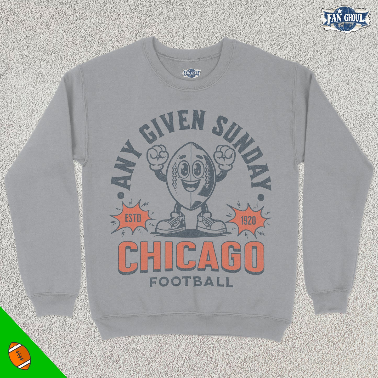 Chicago Football Retro Crewneck