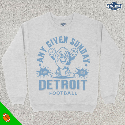 Detroit Football Retro Crewneck