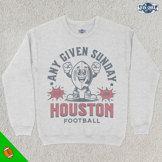 Houston Football Retro Crewneck
