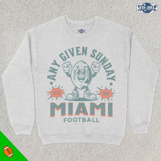 Miami Football Retro Crewneck
