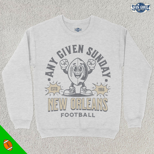 New Orleans Football Retro Crewneck