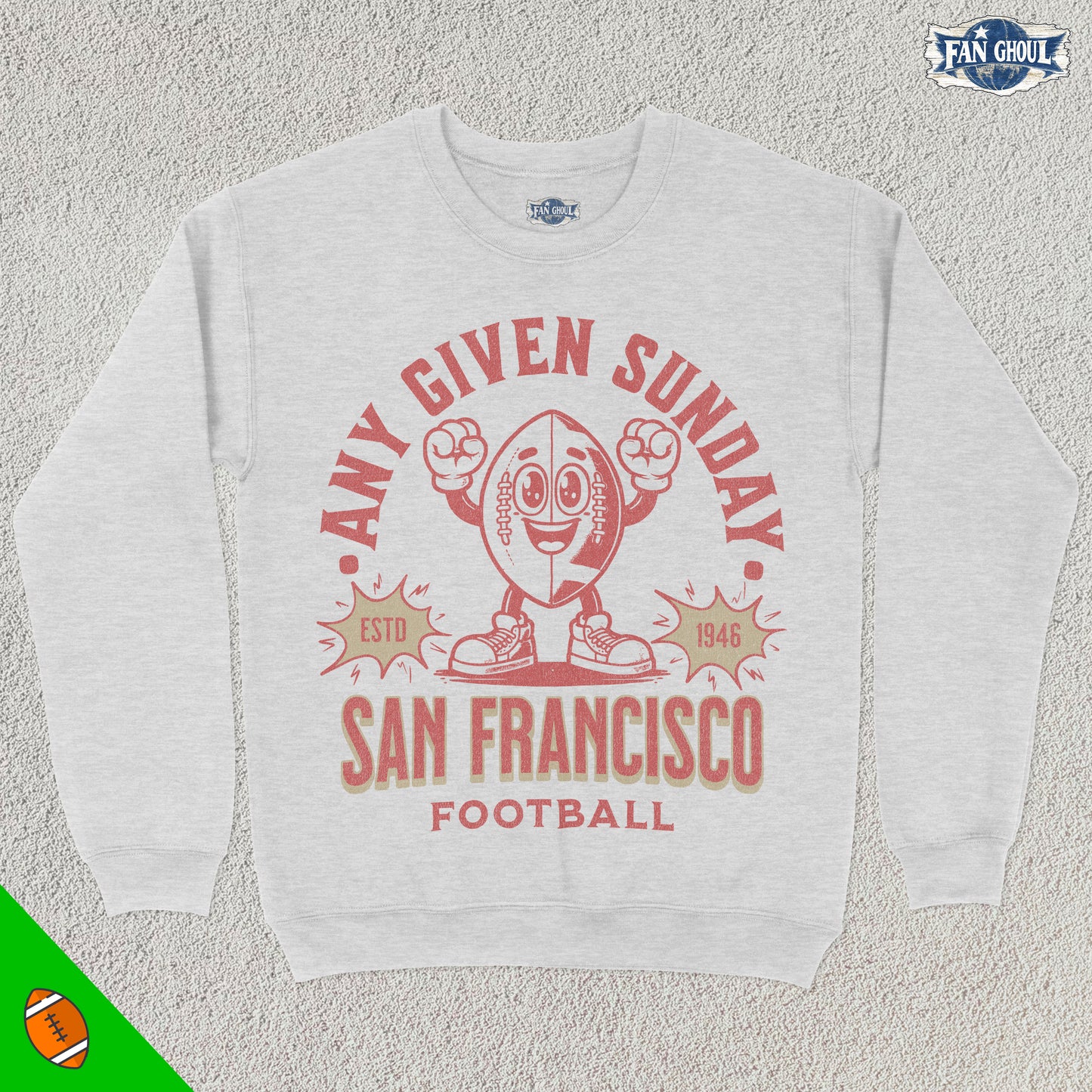 San Francisco Football Retro Crewneck