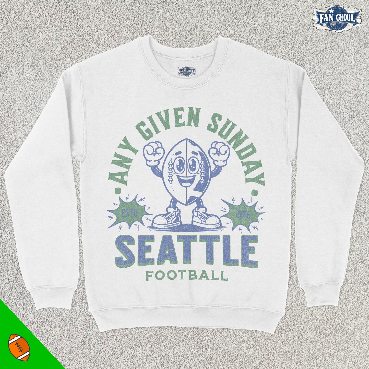 Seattle Football Retro Crewneck