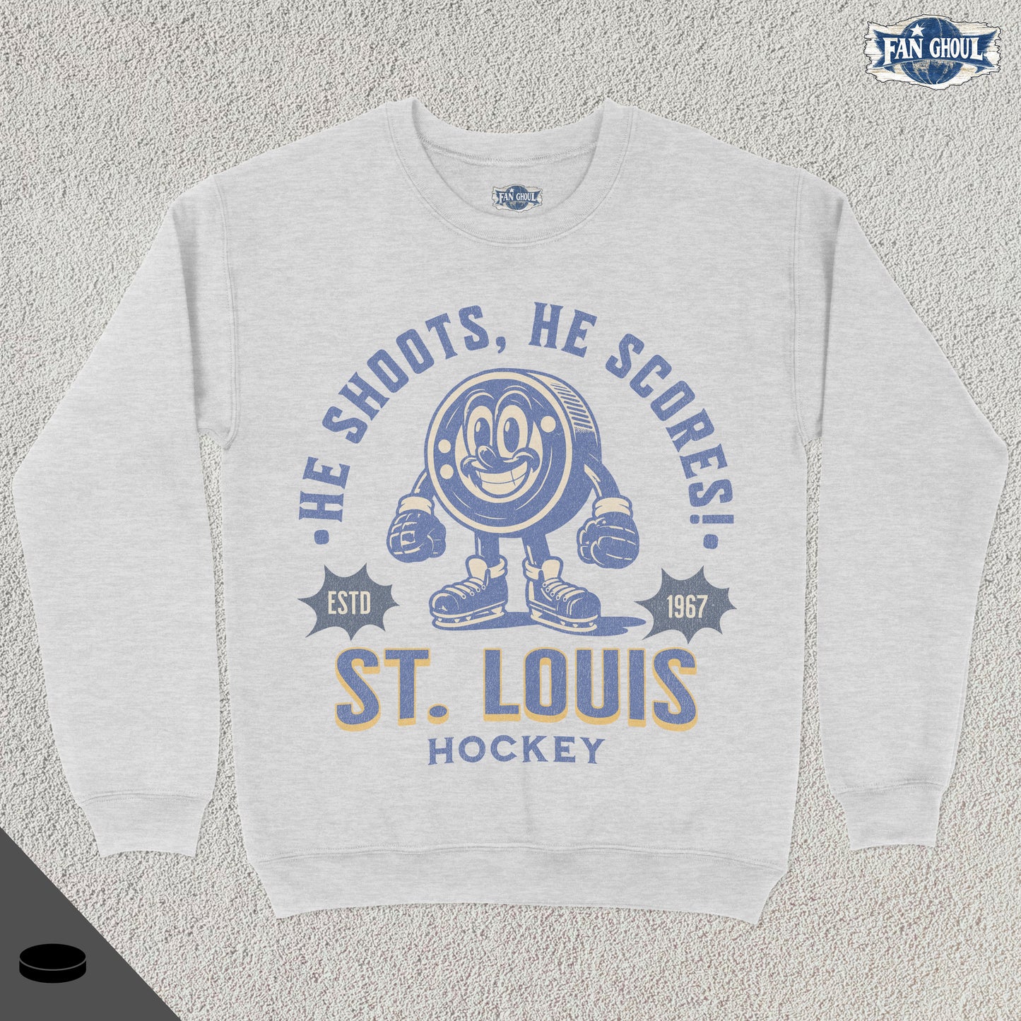 St Louis Hockey Retro Crewneck