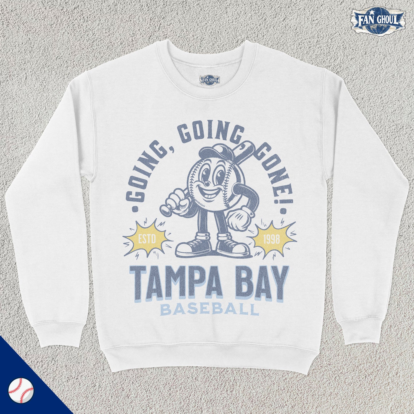 Tampa Bay Baseball Retro Crewneck