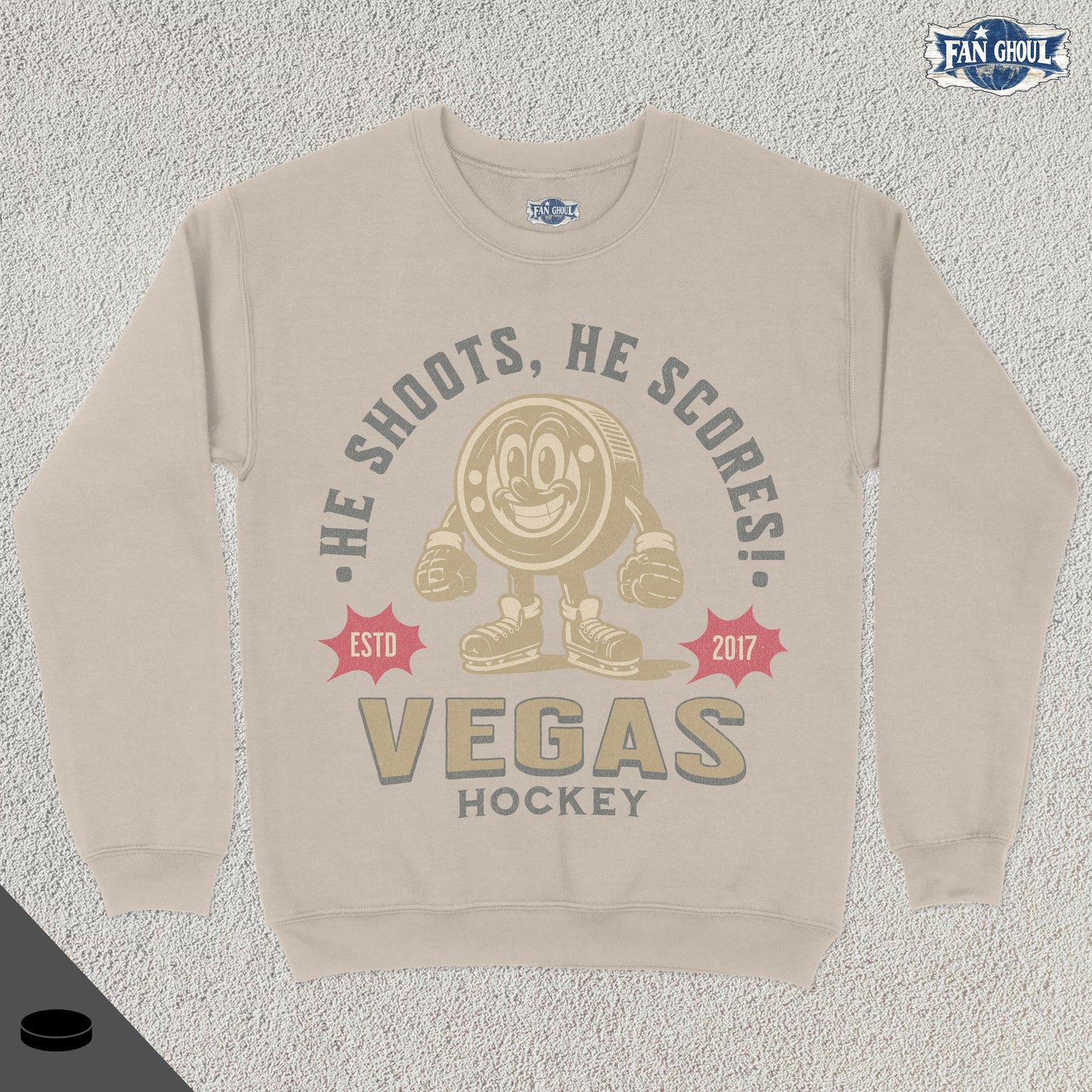 Vegas Hockey Retro Crewneck