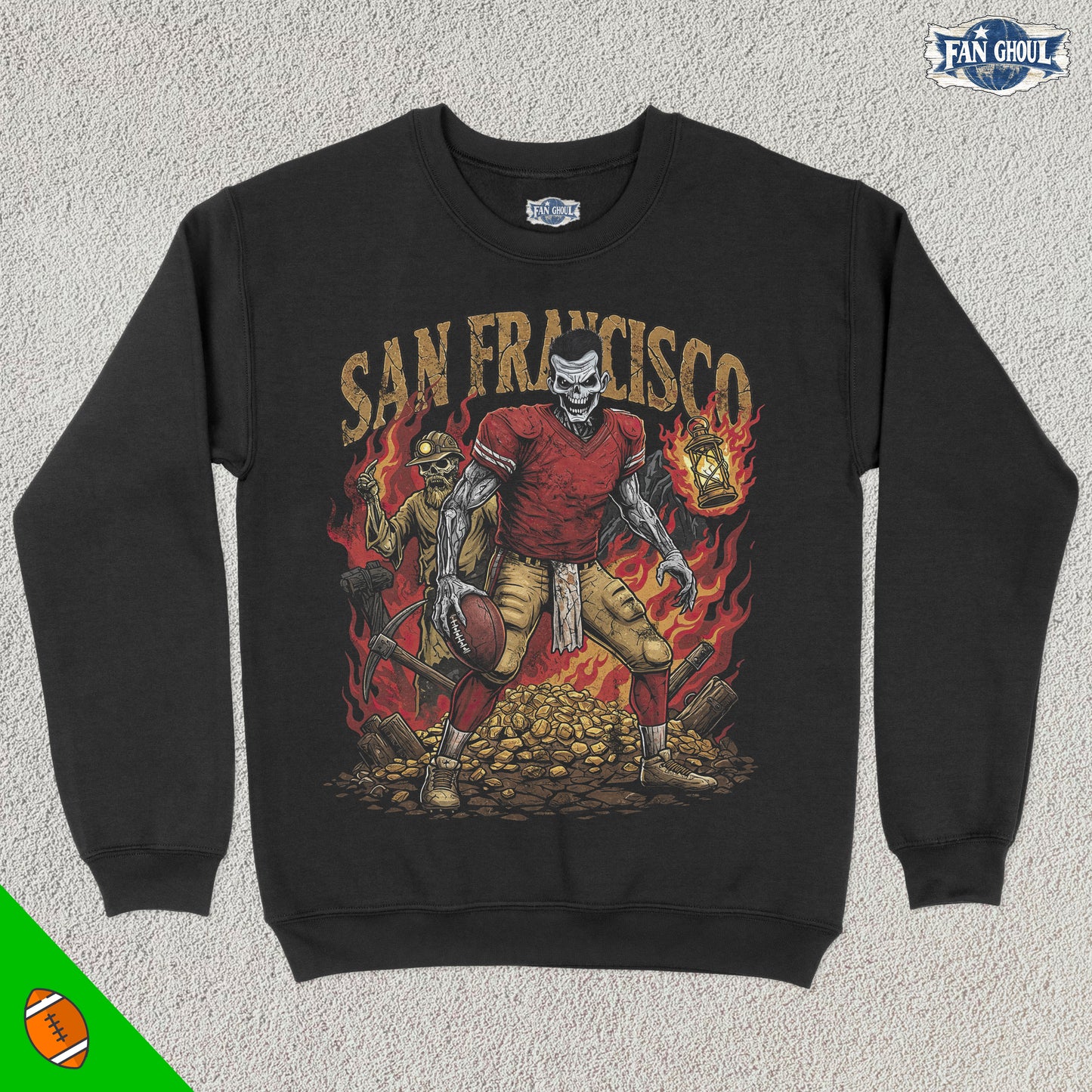 San Francisco Football "Ghoul" Crewneck