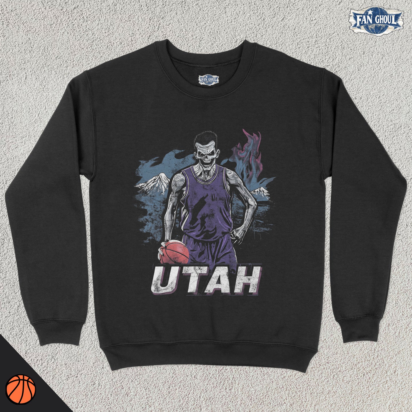 Utah Basketball "Ghoul" Crewneck