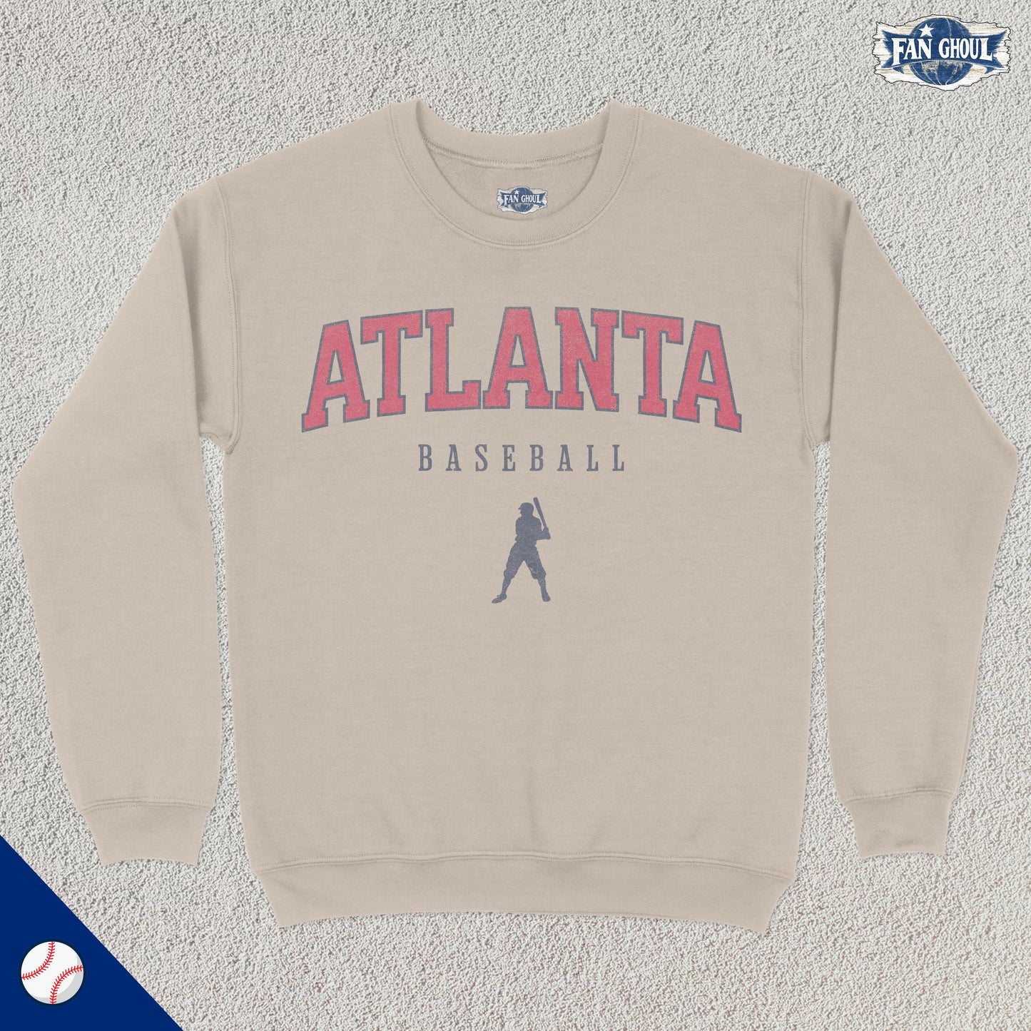 Atlanta Baseball Varsity Crewneck