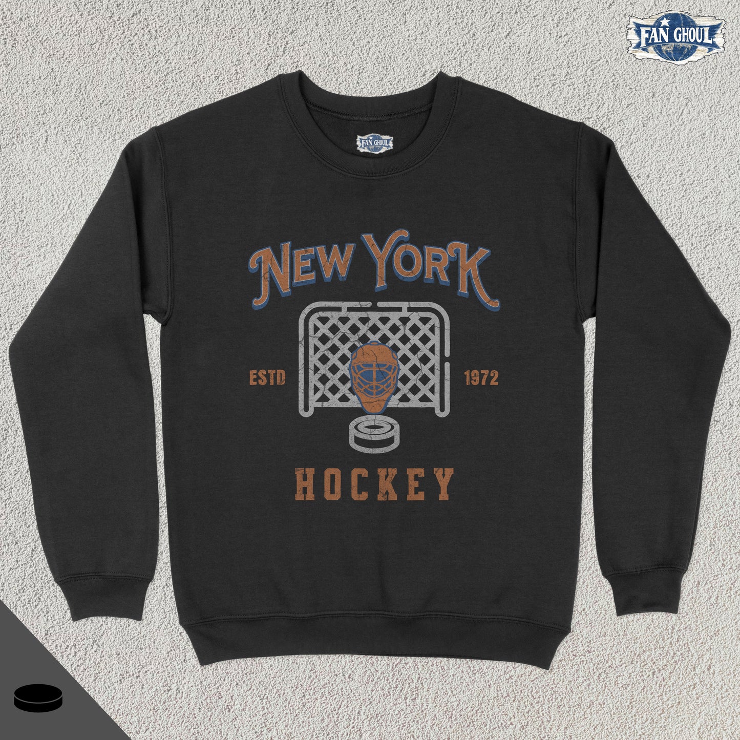 New York 2 Hockey Vintage Crewneck