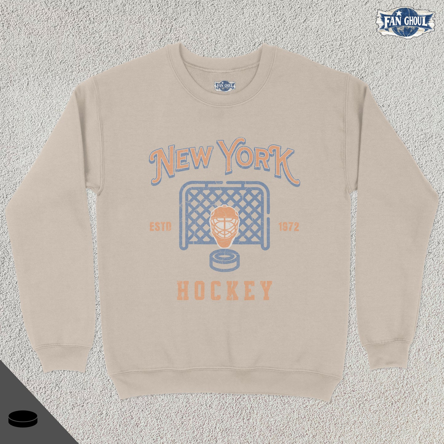 New York 2 Hockey Vintage Crewneck
