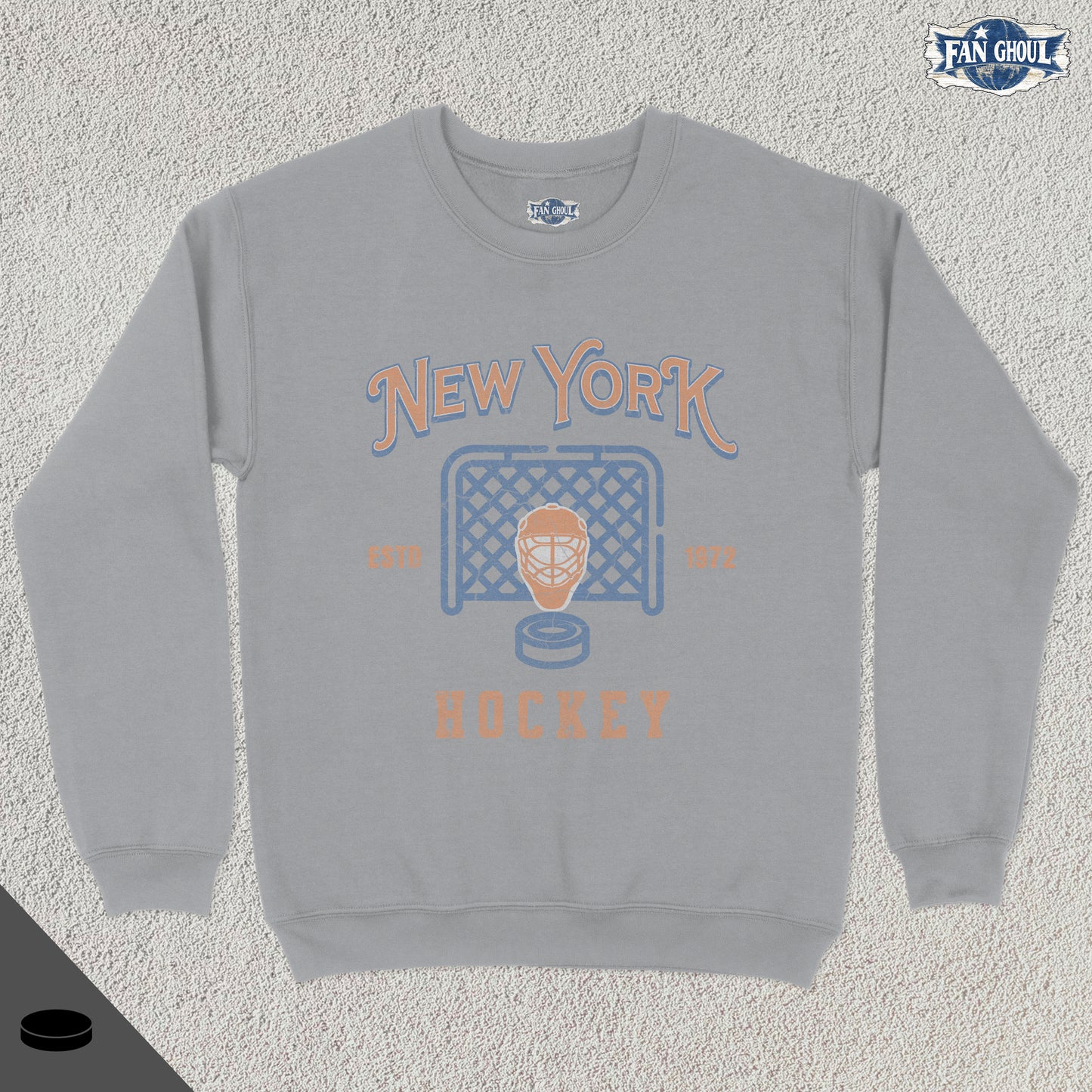 New York 2 Hockey Vintage Crewneck