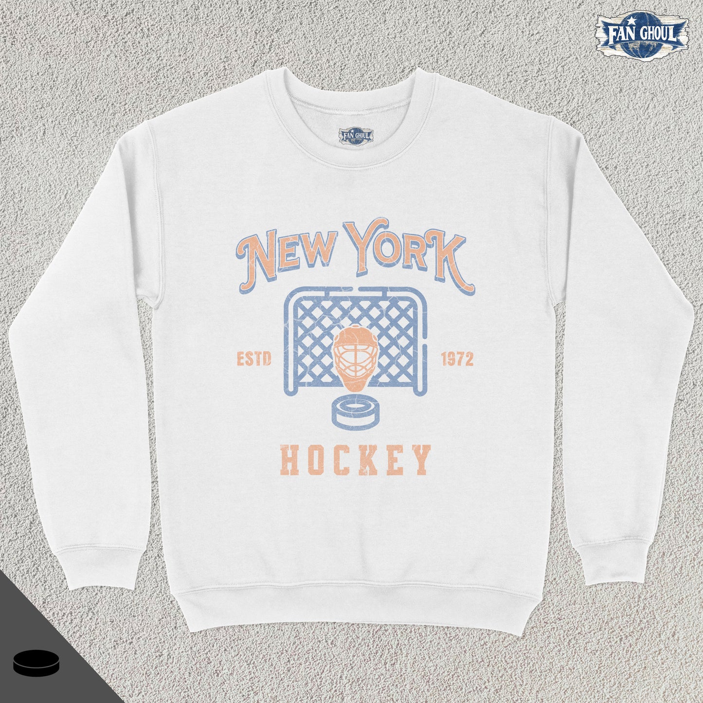 New York 2 Hockey Vintage Crewneck